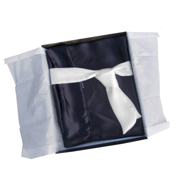 Susurrus Kissenbezug organic silk (dark blue) – Bild 5